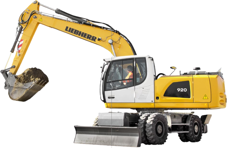 Máy xúc đào bánh lốp Liebherr A920