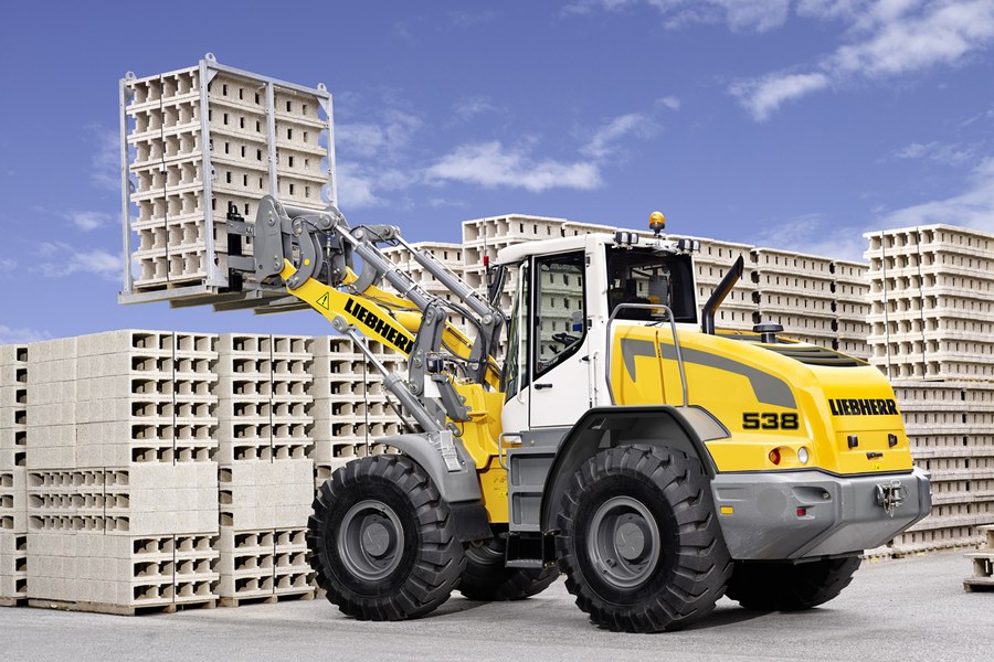 Máy xúc lật bánh lốp Liebherr